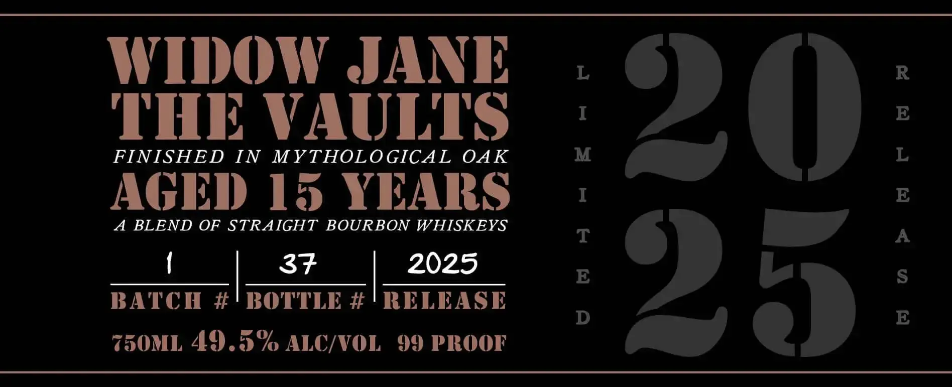 Widow Jane The Vaults 2025 Limited Release Aged 15 Years - Image 2