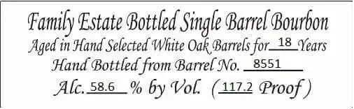 Willett Family Reserve 18 Year Bourbon - Image 2