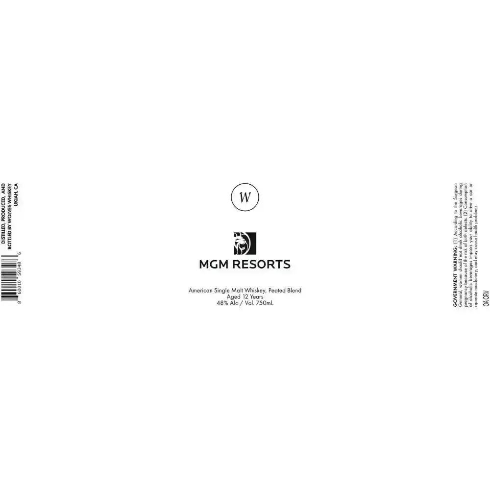 Wolves x MGM Resorts American Single Malt Whiskey Peated Blend, 12 Years