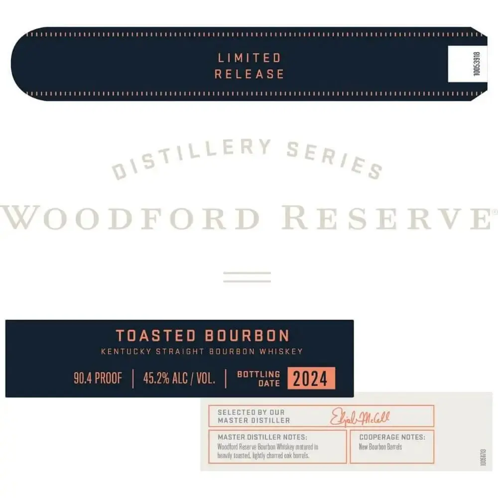 Woodford Reserve Distillery Series Toasted Bourbon 2024 Release - Image 2