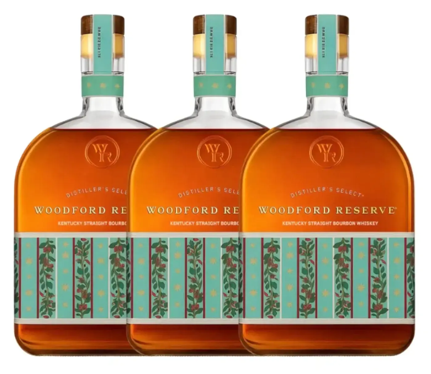 Woodford Reserve Holiday Edition Bourbon 2025 “Designed by Markarian” 3 Pack