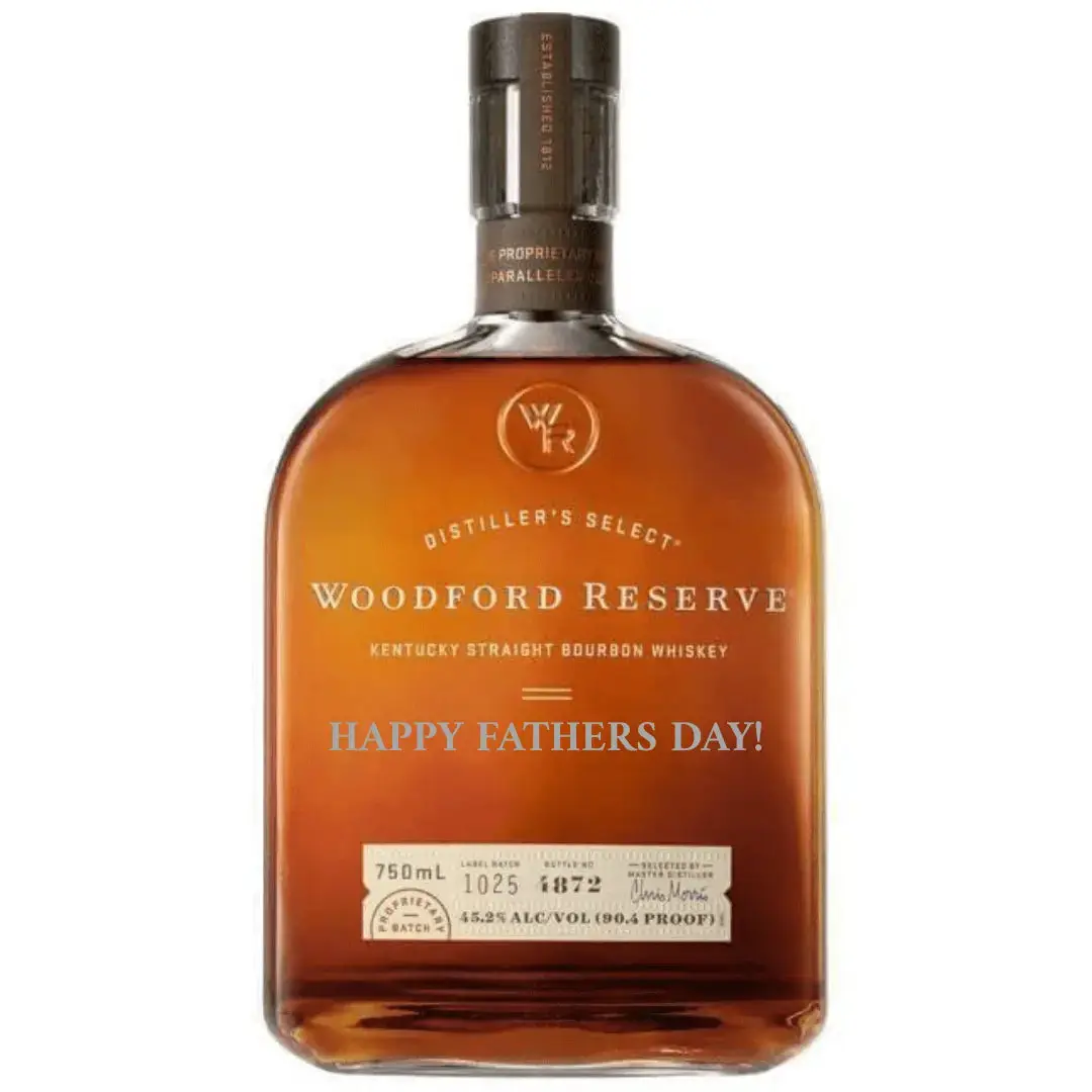 Woodford Reserve Bourbon "HAPPY FATHERS DAY!" Engraved Bottle 2025