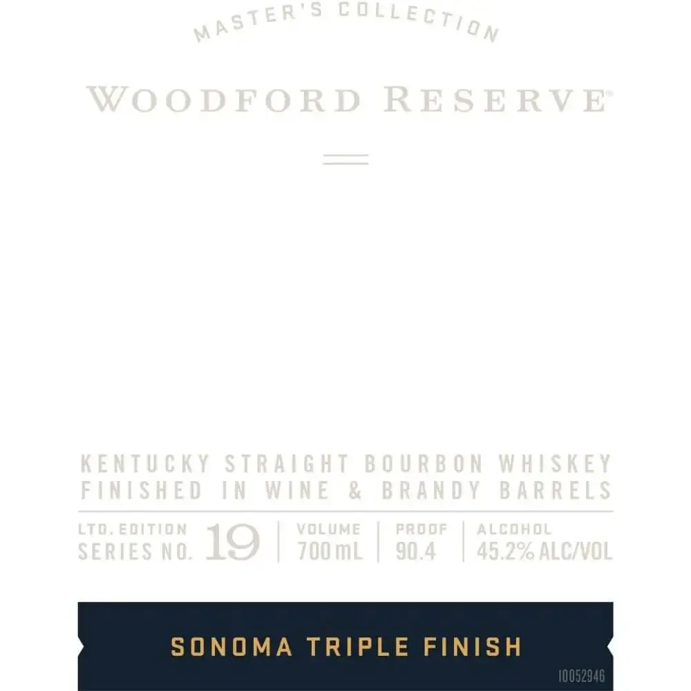 Woodford Reserve Master’s Collection No. 19 Sonoma Triple Finish Bourbon - Image 2