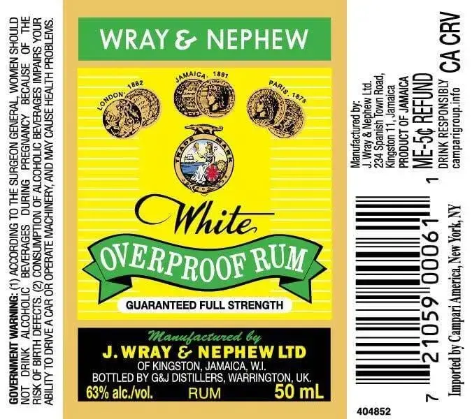 Wray & Nephew White Overproof Rum