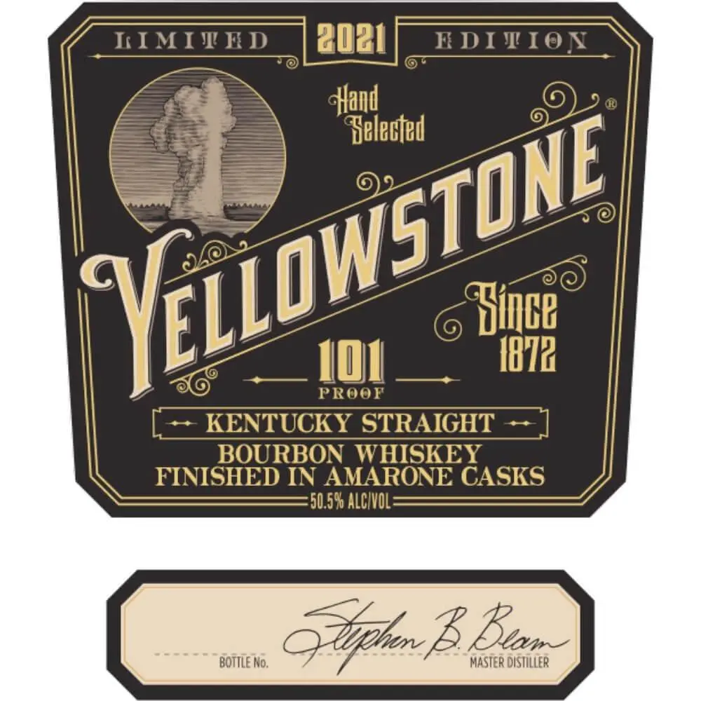 Yellowstone 101 Proof Limited Edition 2021 Finished In Amarone Barrels - Image 2