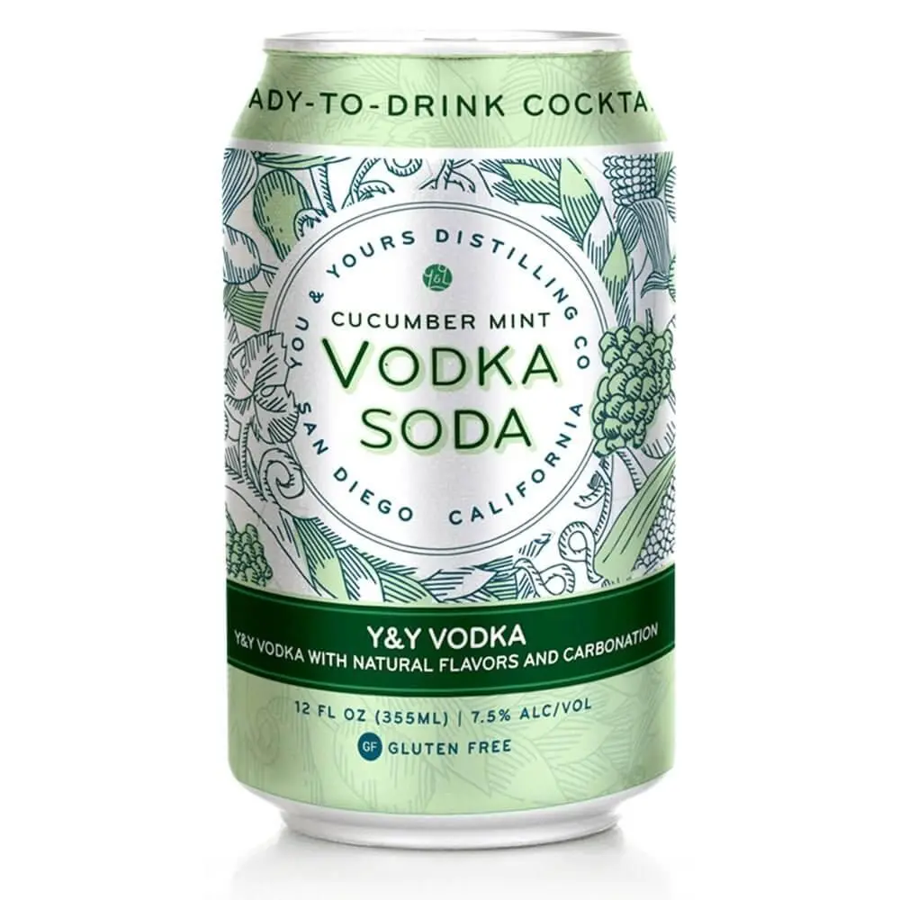 You & Yours Distilling Cucumber Mint Vodka Soda 4PK